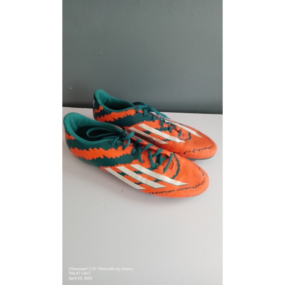 Adidas Soccer Cleats Orange Green Athletic Shoes Football Cleats‎